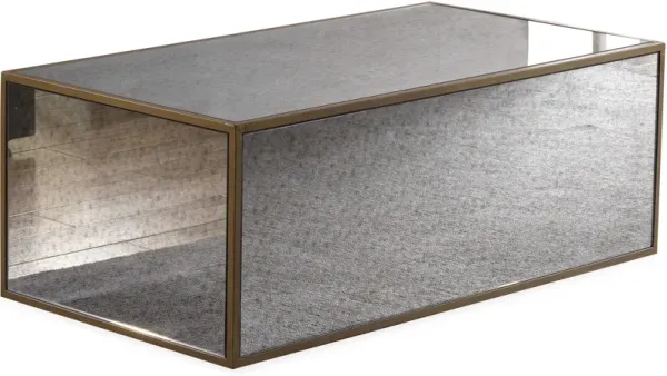 TOV Furniture by Inspire Me Home Decor Mirrored Lana Coffee Table