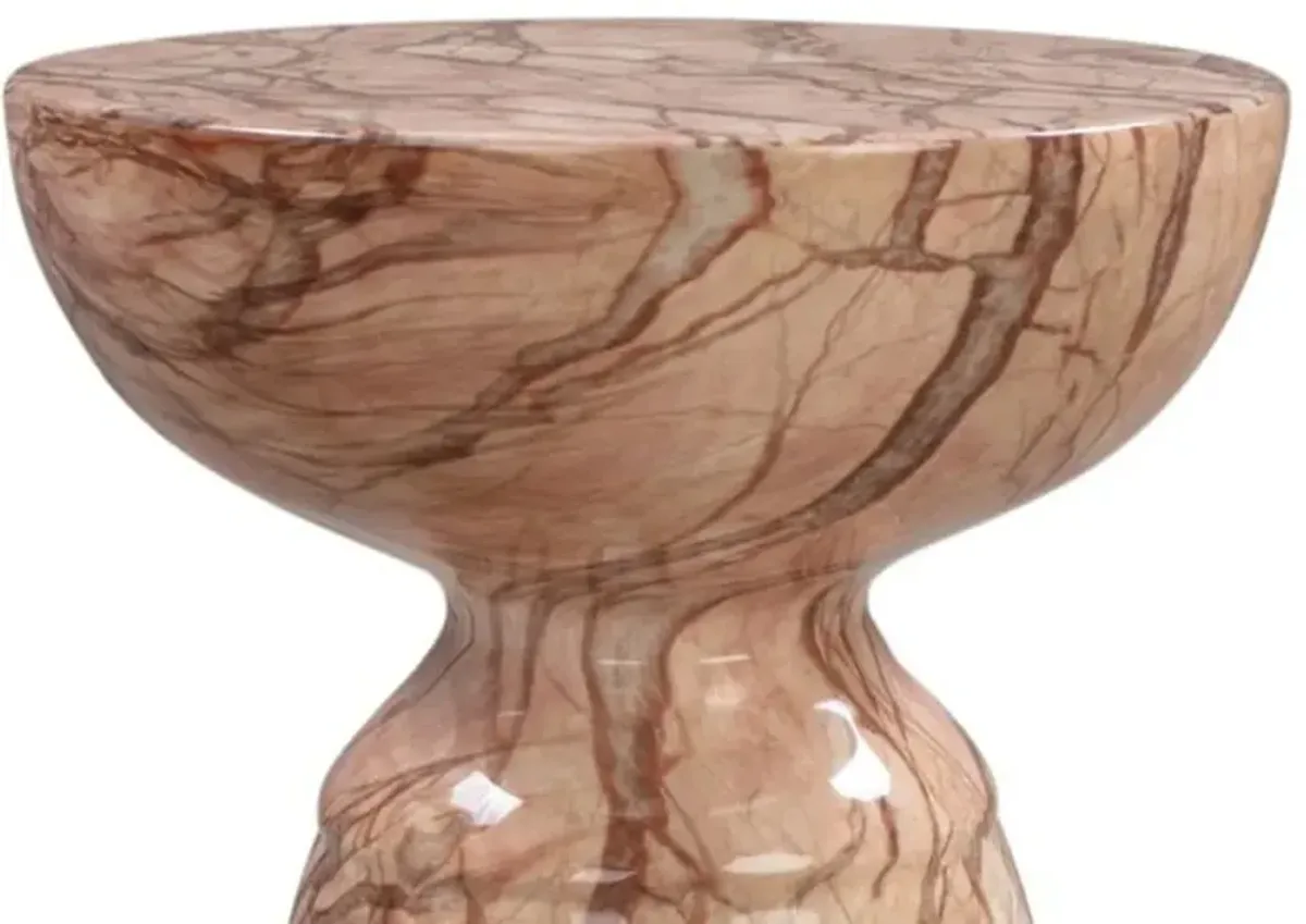 TOV Furniture Rue Sunset Marble Side Table