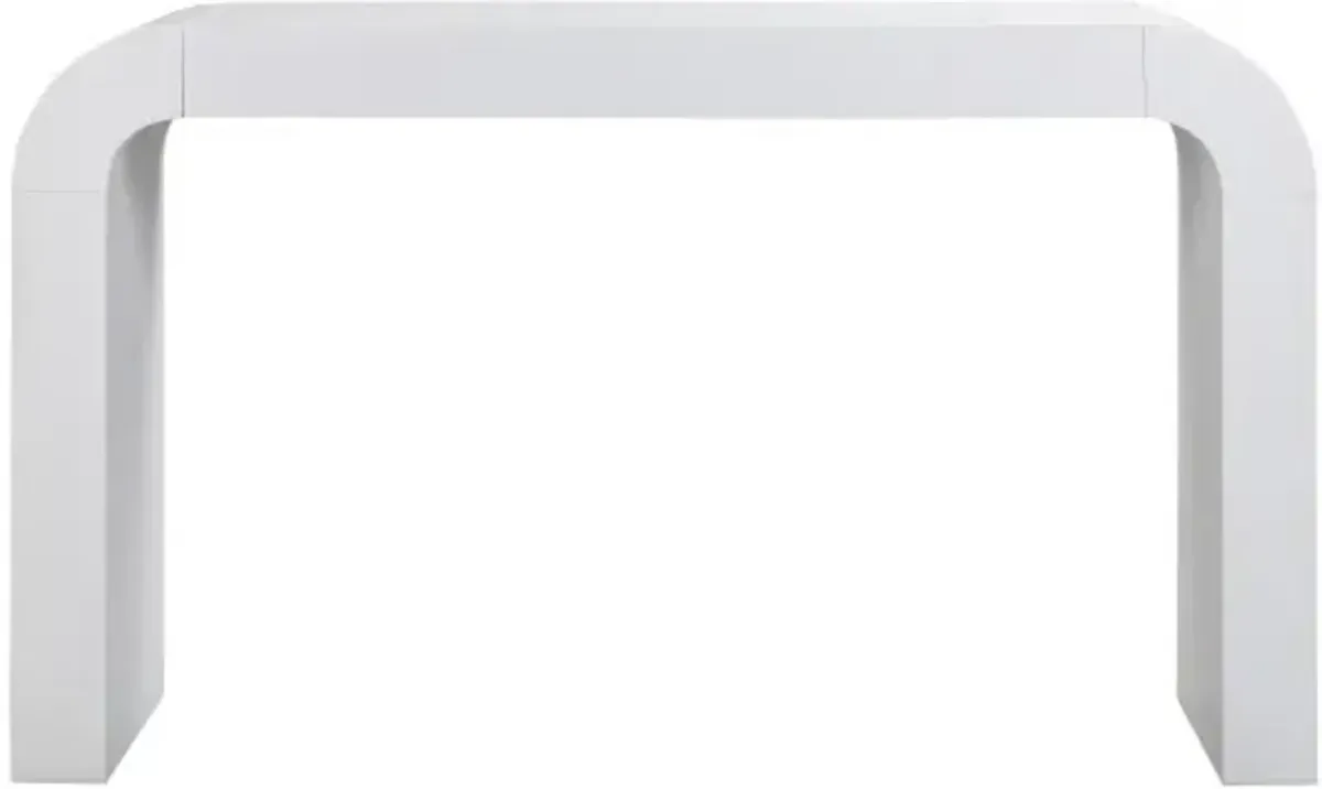 TOV Furniture Hump White Console Table