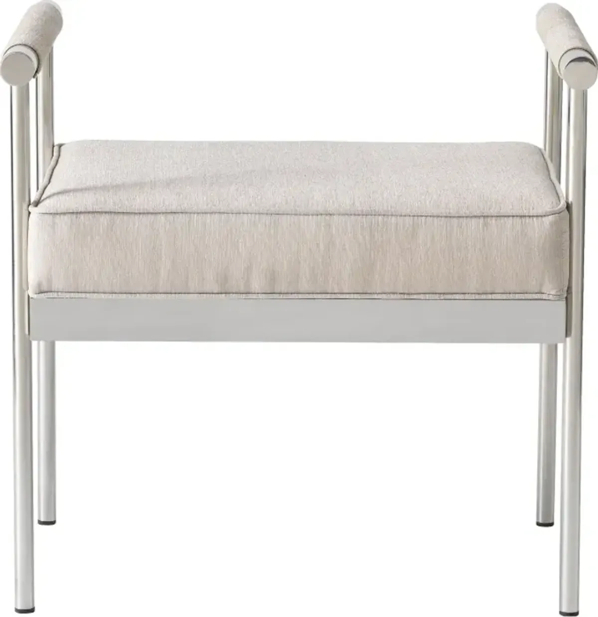 TOV Furniture Diva Cream Velvet Bench