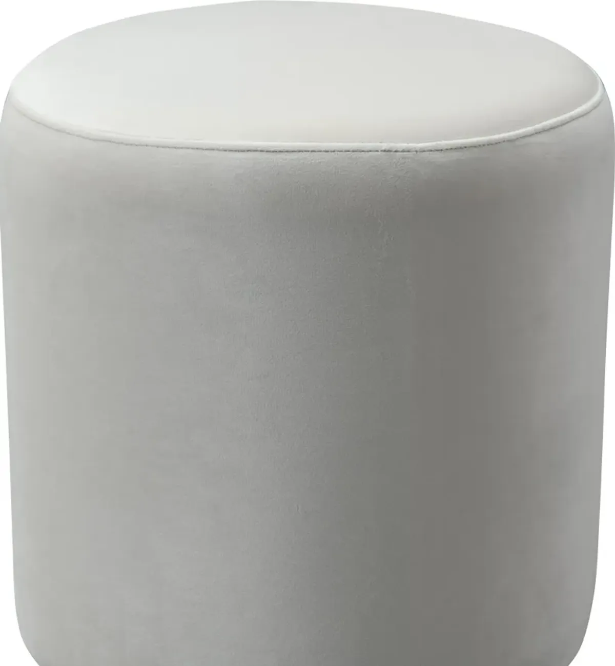 TOV Furniture Opal Cream Velvet Gold Base Ottoman