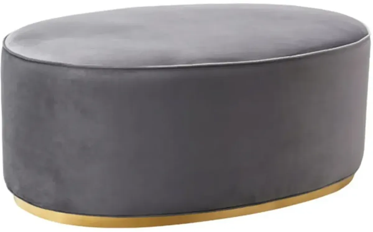 TOV Furniture Scarlett Grey Ottoman