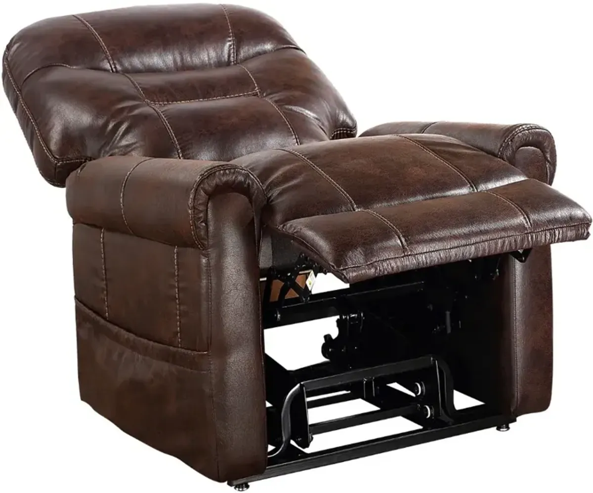 Steve Silver Co. Ottawa Walnut Power Lift Recliner