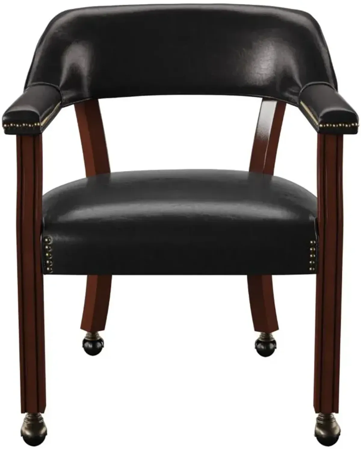 Steve Silver Co. Tournament Black/Medium Cherry Arm Chair