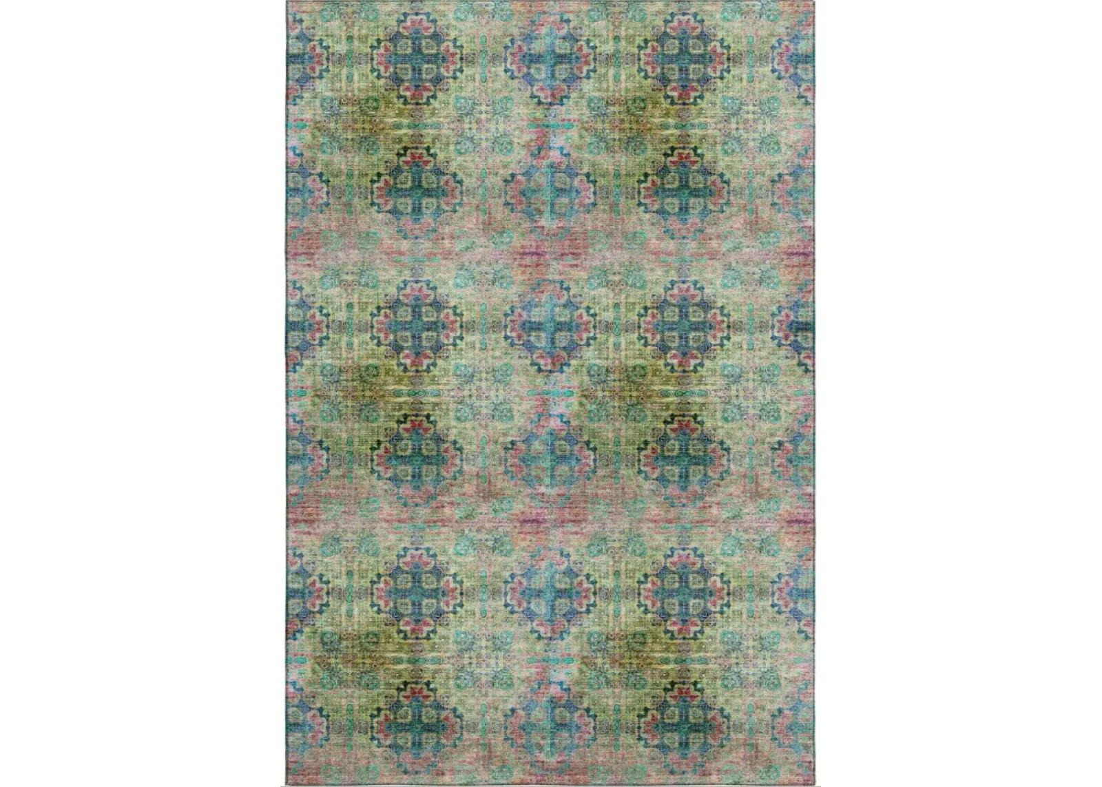 Dalyn Rug Company Trevi Green 5'x8' Style 1 Area Rug