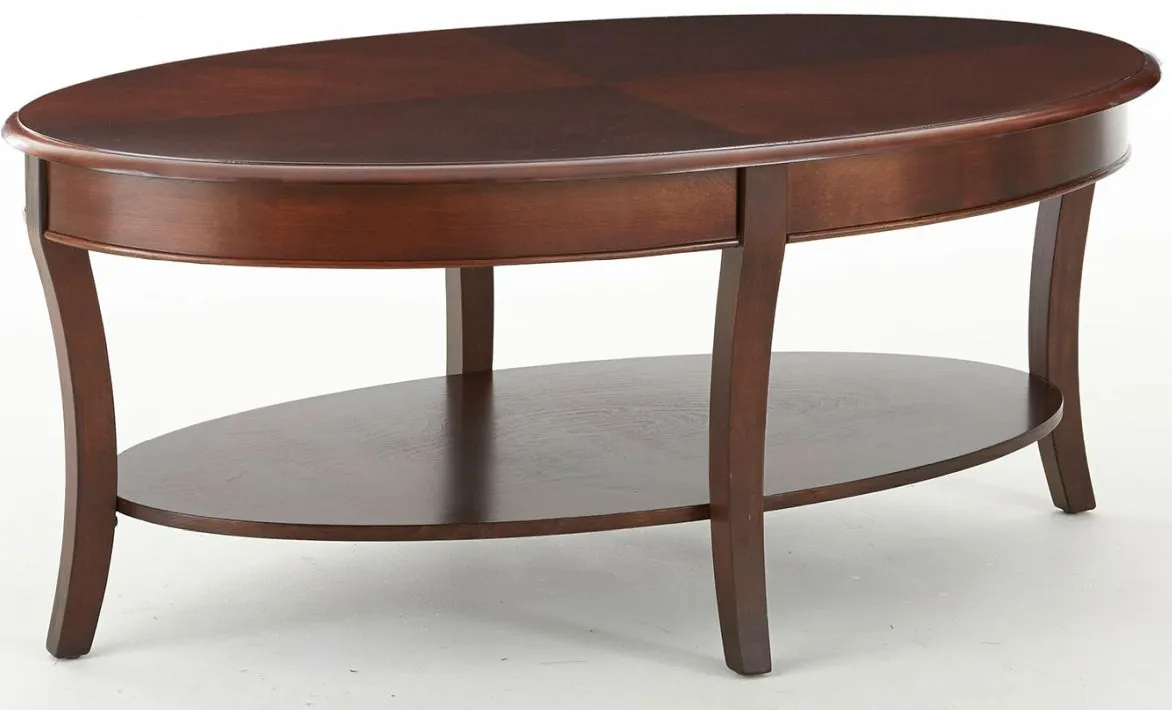 Steve Silver Co. Troy Medium Brown Cherry Cocktail Table