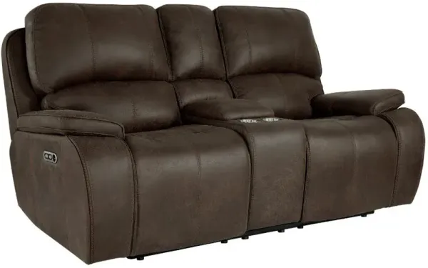New Classic® Home Furnishings Brookings Brown Console Loveseat