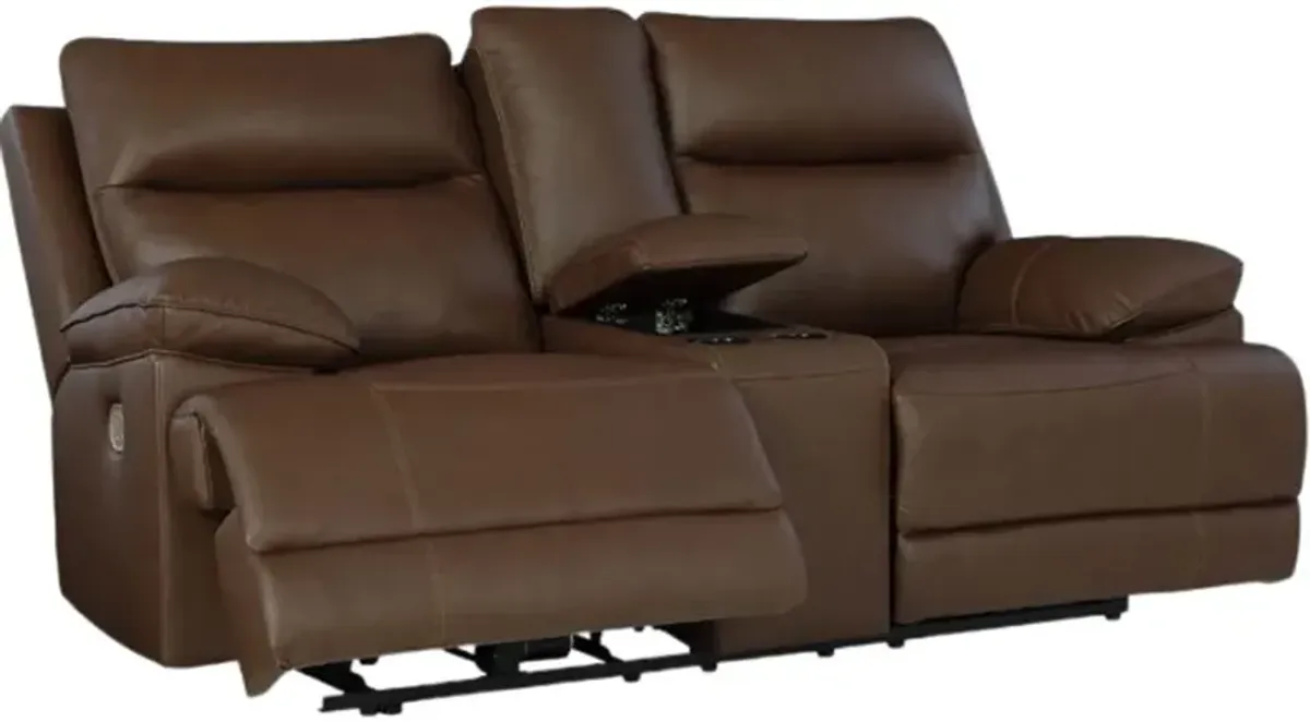 Signature Design by Ashley® VonRyan Tobacco Power Reclining Loveseat