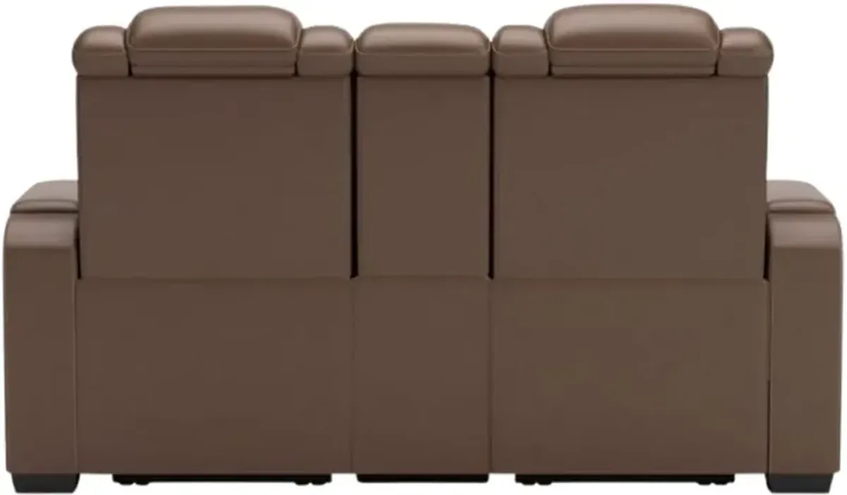 Signature Design by Ashley® High Impact Tobacco Power Reclining Loveseat
