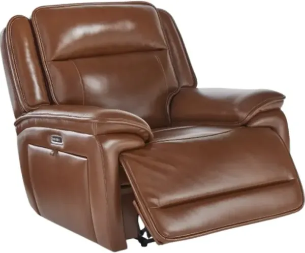 Signature Design by Ashley® Healy Pier Chocolate Power Recliner with Adjustable Headrest