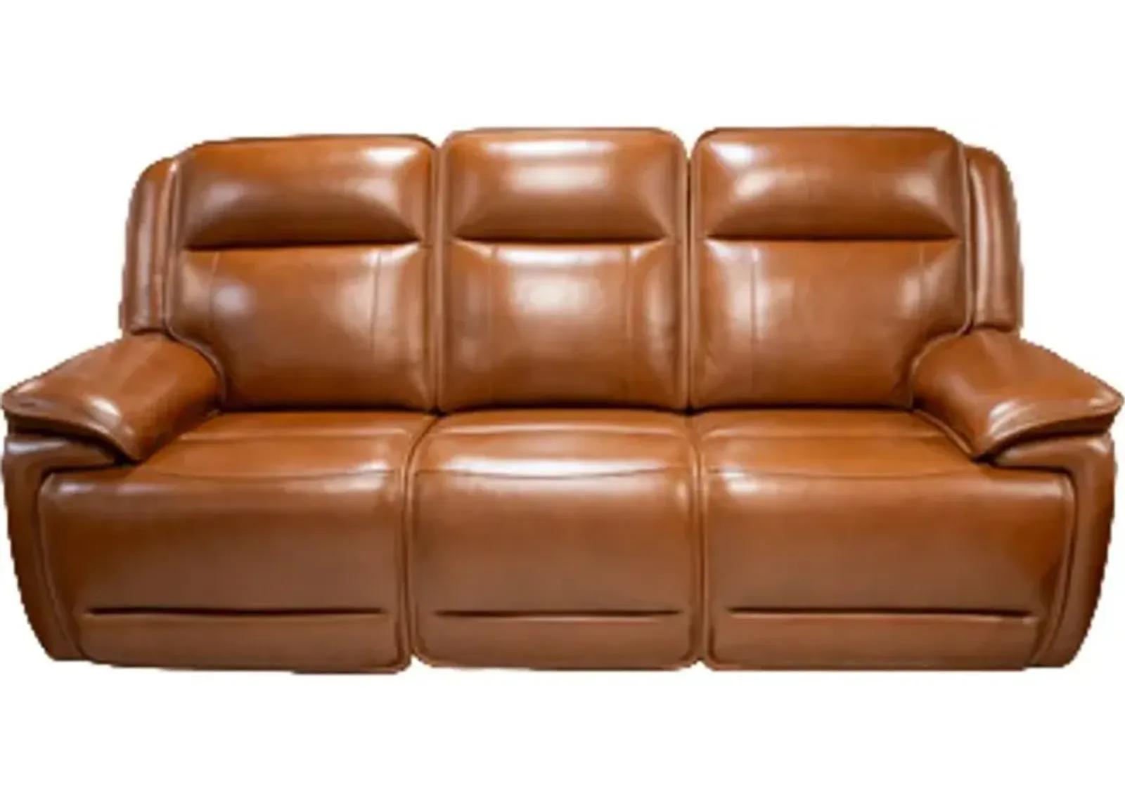 Signature Design by Ashley® Healy Pier Chocolate Leather Power Reclining Sofa