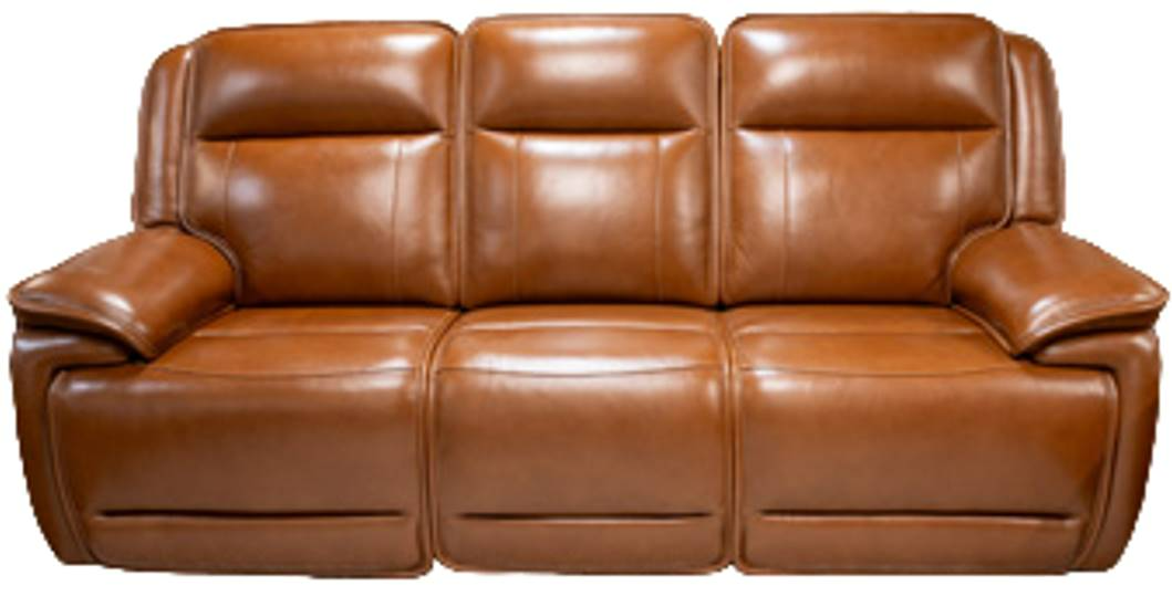 Signature Design by Ashley® Healy Pier Chocolate Leather Power Reclining Sofa