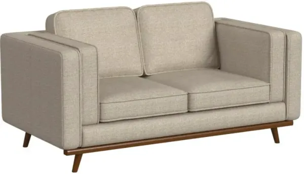 Elements International Venus Belfast Beige Loveseat