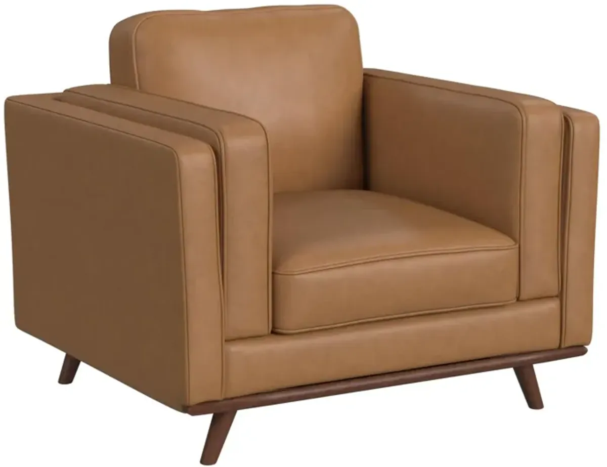 Elements International Venus Tex Tan Chair