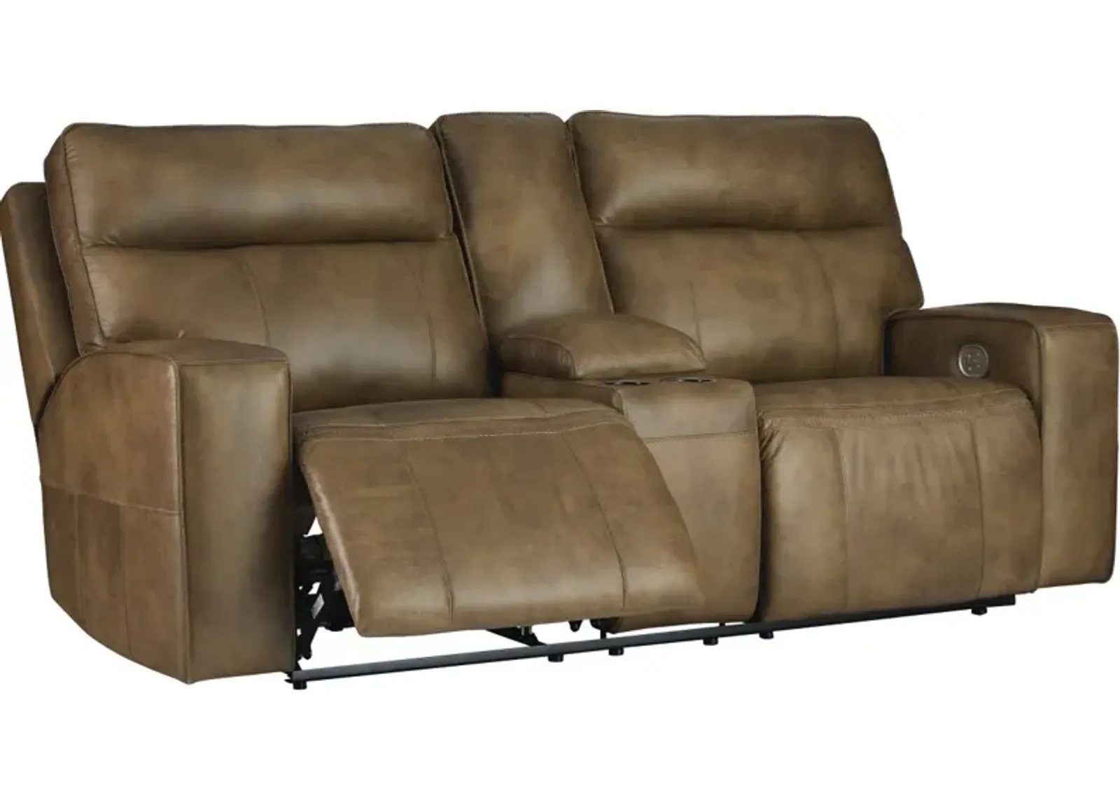 Signature Design by Ashley® Game Plan Caramel Power Reclining Loveseat