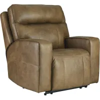 Signature Design by Ashley® Game Plan Caramel Oversized Recliner