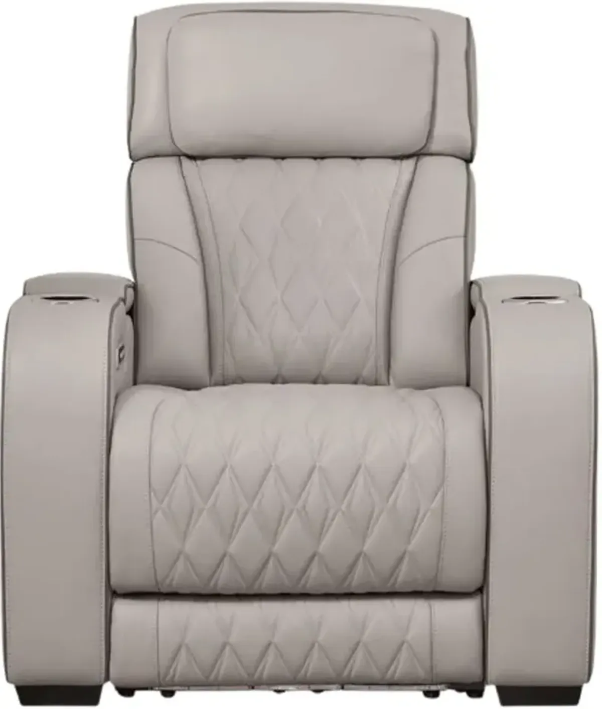 Signature Design by Ashley® Boyington Gray Power Recliner with Adjustable Headrest