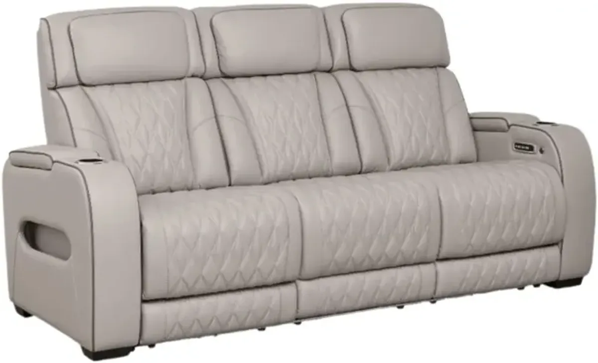 Signature Design by Ashley® Boyington Gray Power Reclining Sofa with Adjustable Headrest