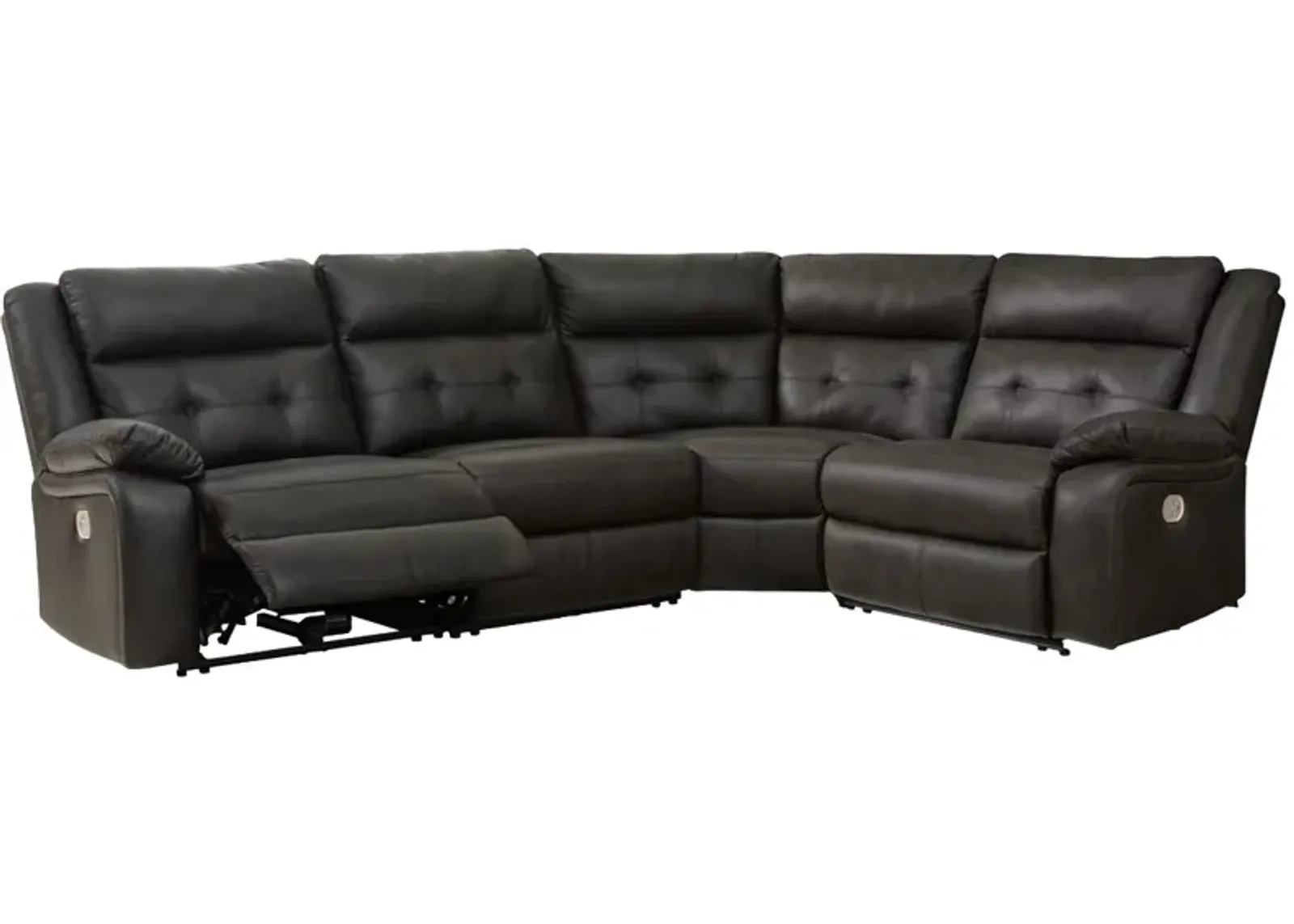 Signature Design by Ashley® Mackie Pike 4-Piece Storm Power Reclining Sectional