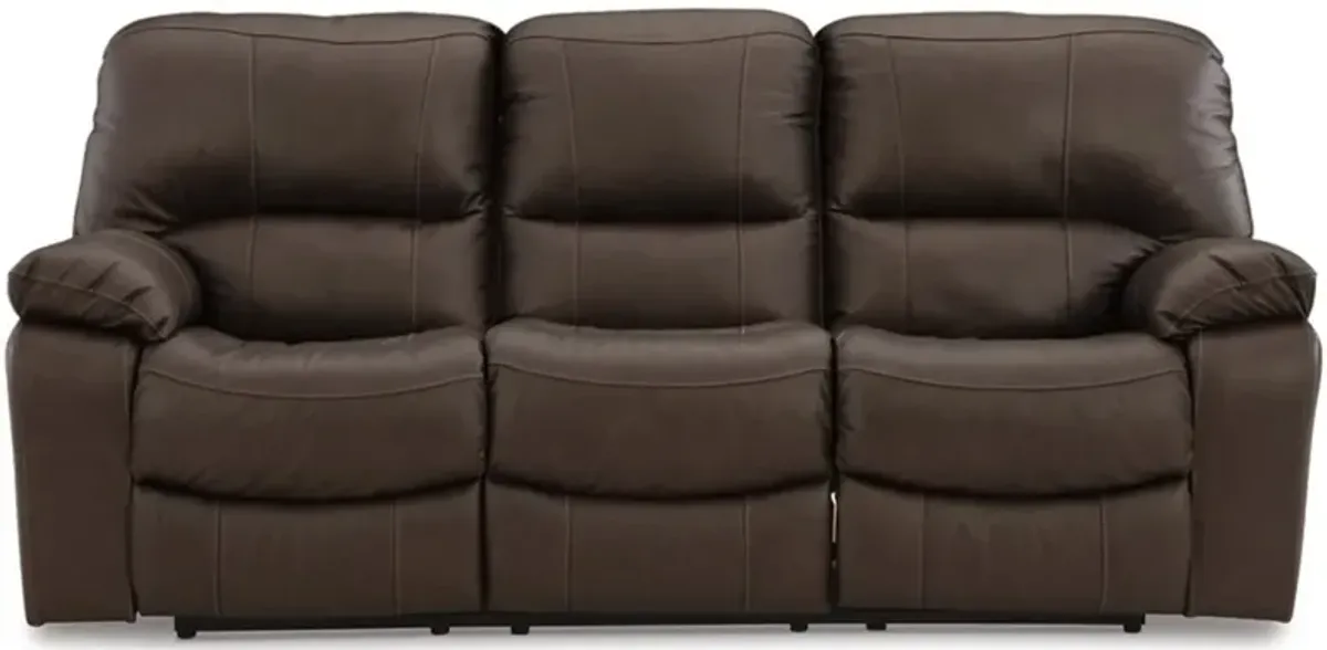 Signature Design by Ashley® Leesworth Dark Brown Power Sofa