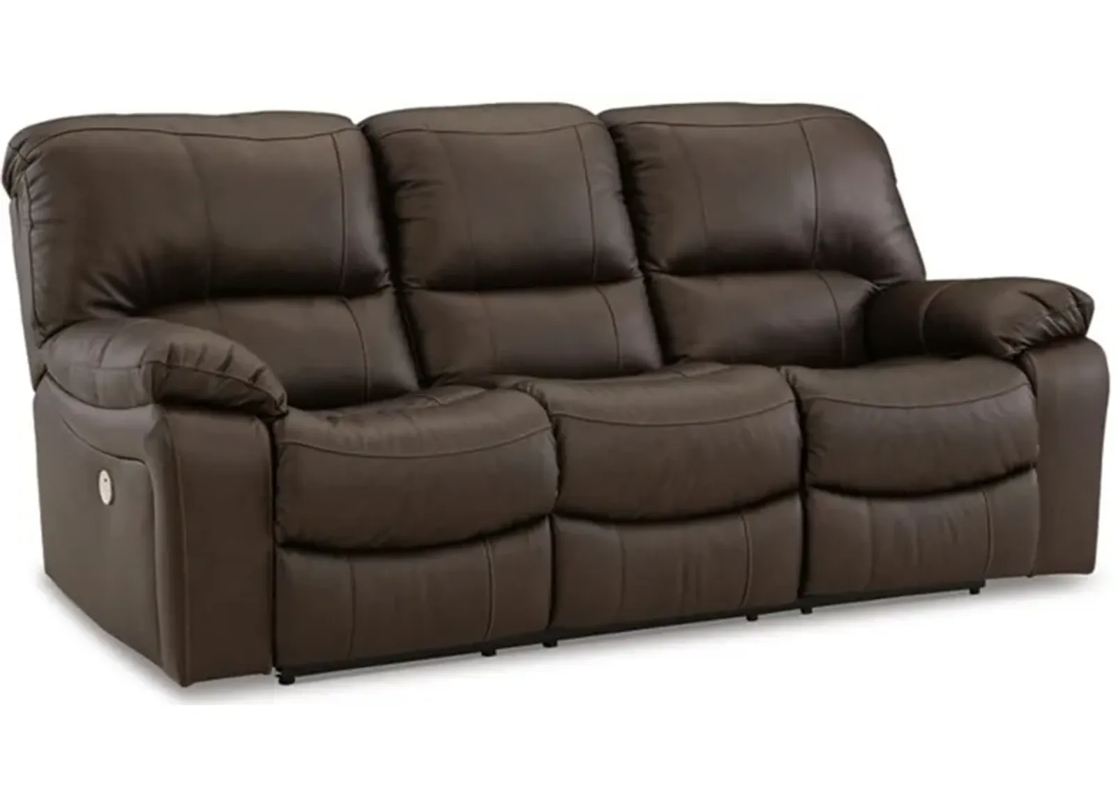 Signature Design by Ashley® Leesworth Dark Brown Power Sofa