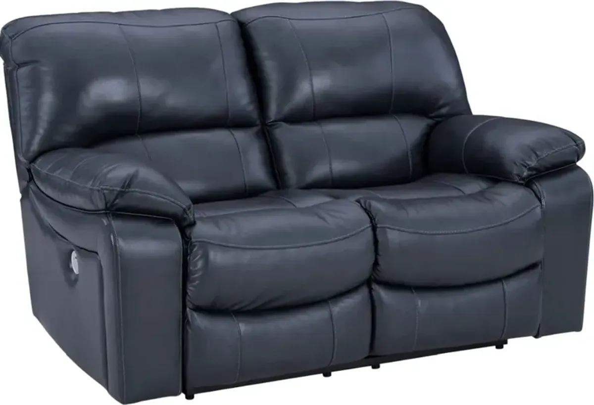 Signature Design by Ashley® Leesworth Ocean Power Reclining Loveseat