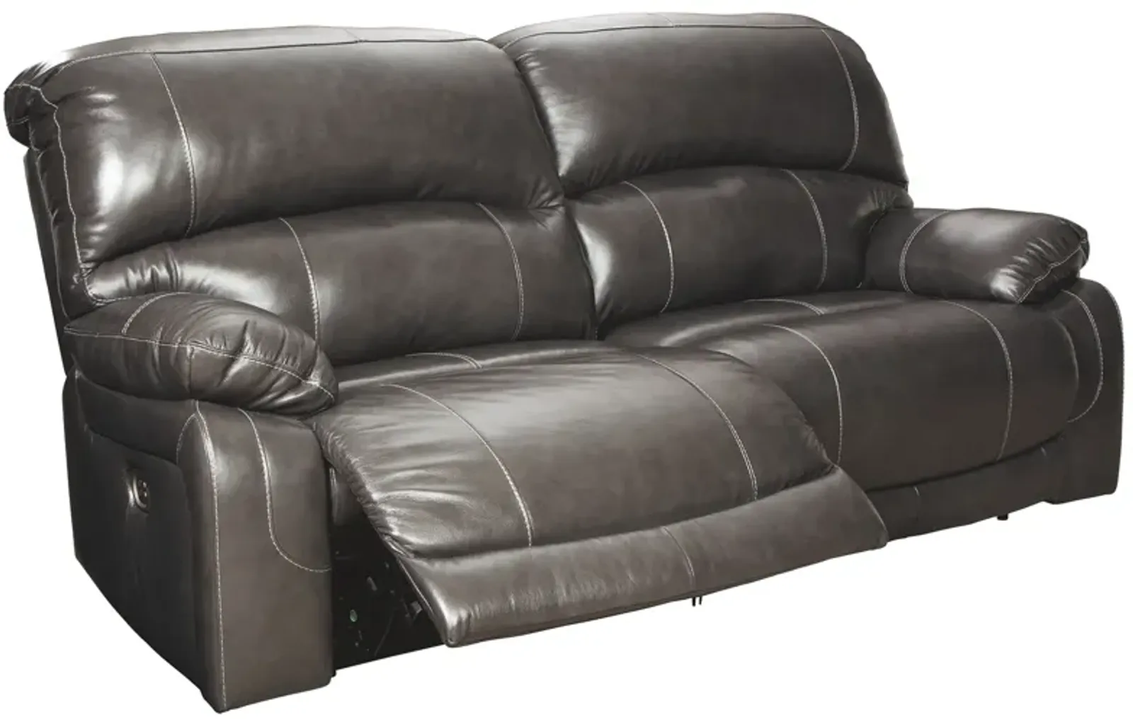 Signature Design by Ashley® Hallstrung Gray Reclining Power Sofa