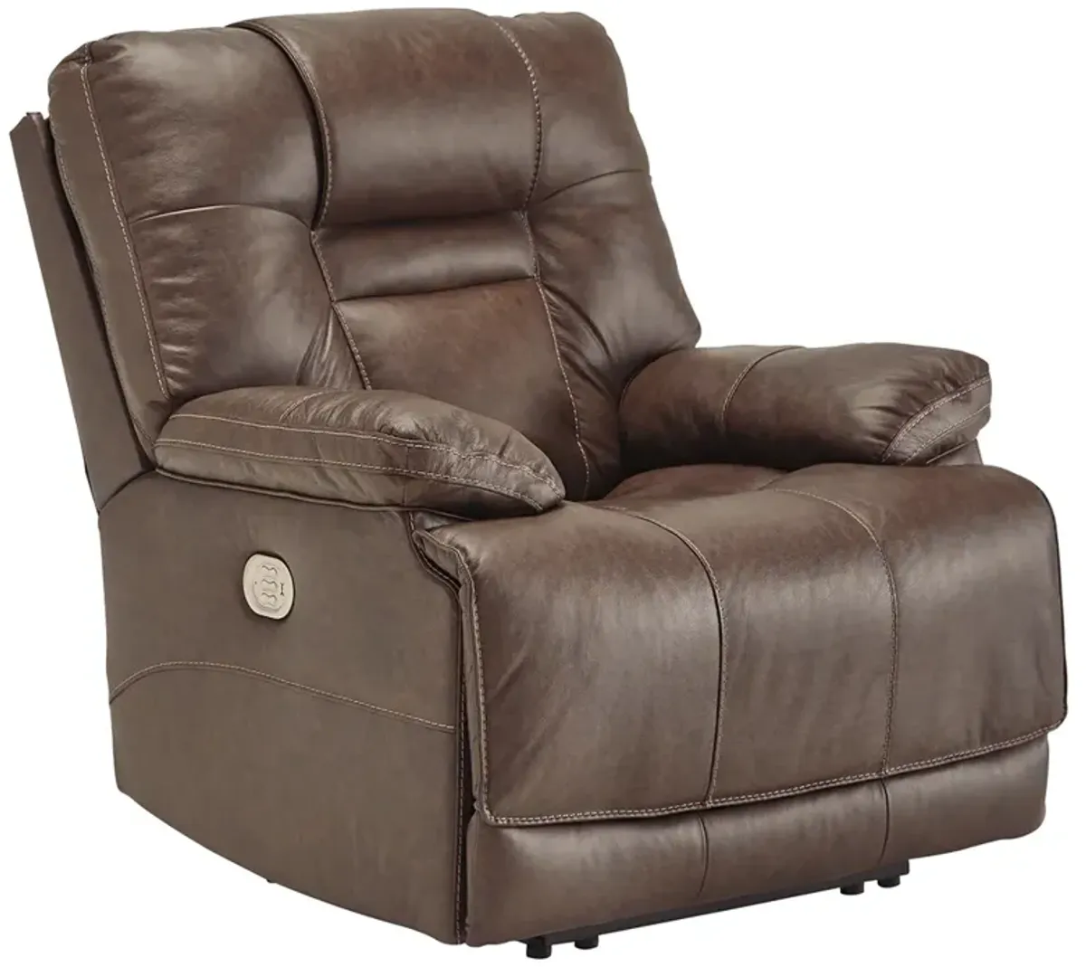 Signature Design by Ashley® Wurstrow Umber Power Recliner with Adjustable Headrest