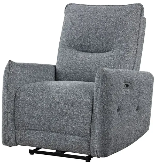 Global Furntiure USA Grey Power Recliner