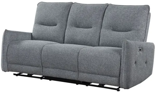 Global Furntiure USA Grey Manual Reclining Sofa