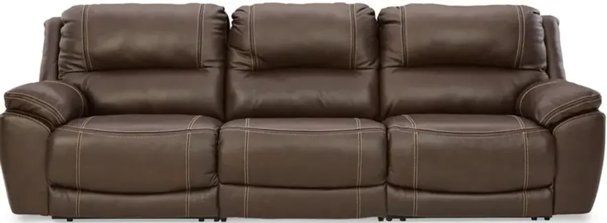 Signature Design by Ashley® Dunleith 3-Piece Chocolate Power Reclining Sectional