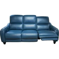 Signature Design by Ashley® Mercomatic Blue Power Reclining Sofa