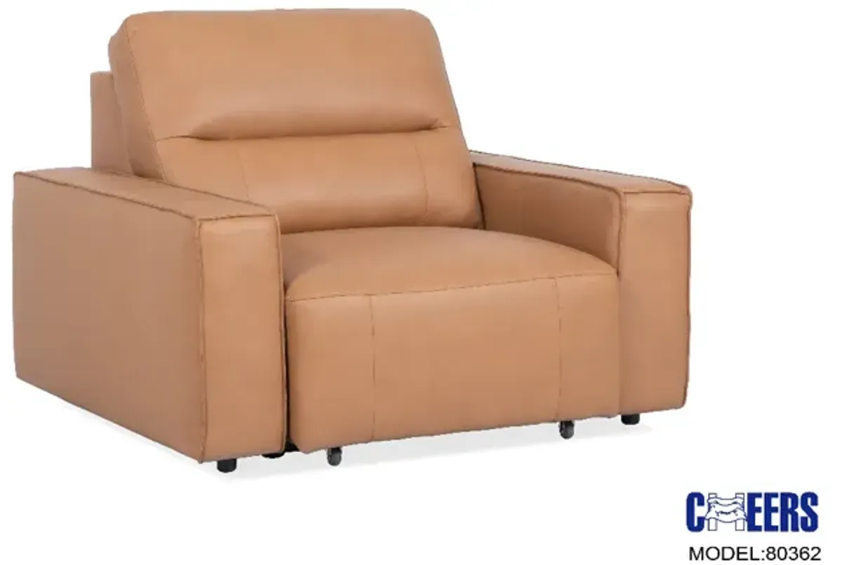 Cheers by Man Wah 3-Piece Oslo Antelope Power Recline Slider Chaise