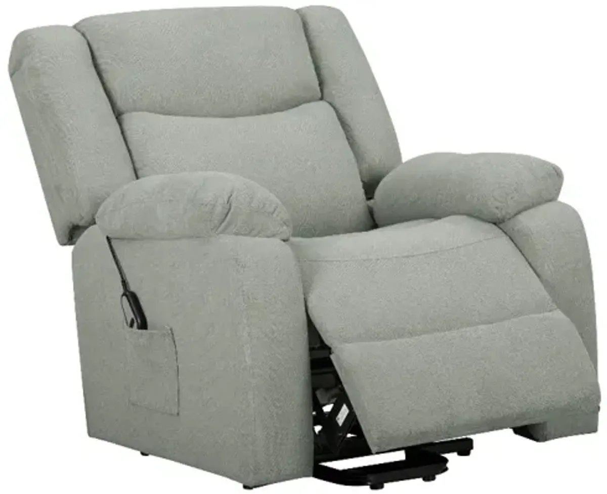 Lifestyle Cosmo Gray Power Recliner with Power Headrest