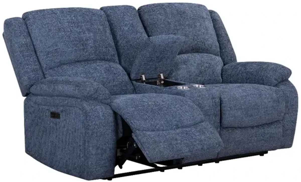 Lifestyle Gean Ocean Power Reclining Console Loveseat