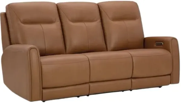 Signature Design by Ashley® Tryanny Butterscotch Power Reclining Sofa with Adjustable Headrest