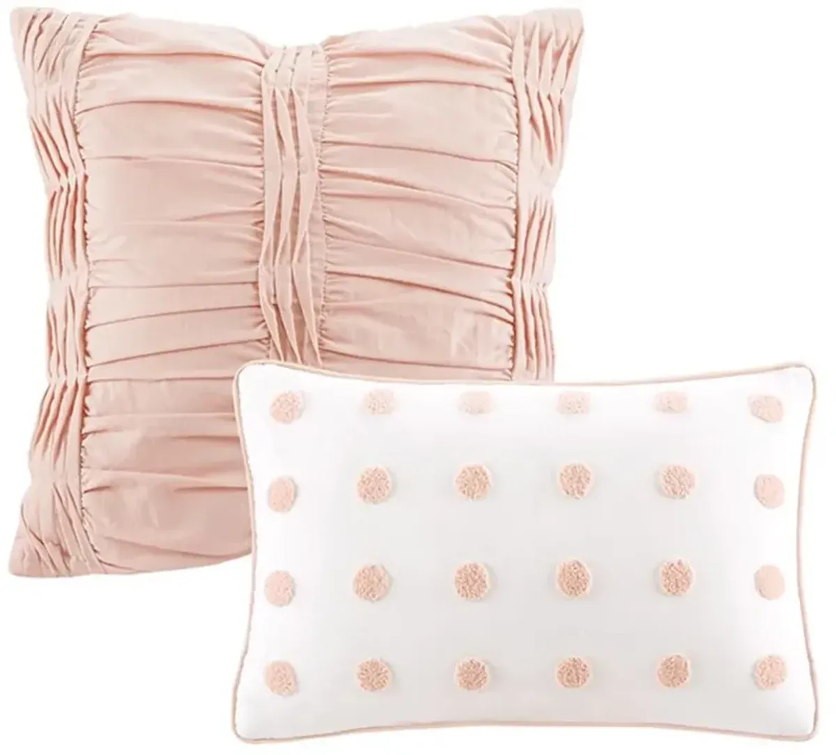 Olliix by Urban Habitat Pink Full/Queen Brooklyn Cotton Jacquard Comforter Set