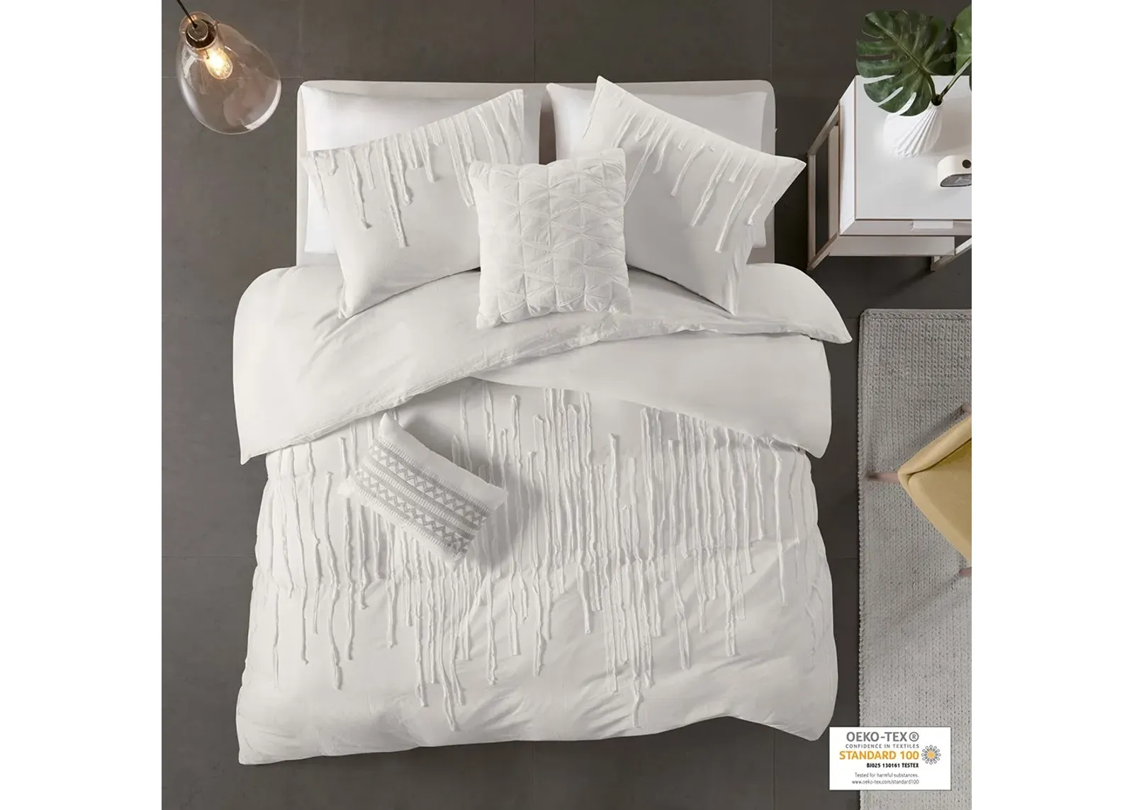 Olliix by Urban Habitat Ivory Twin/Twin XL Paloma Cotton Comforter Set