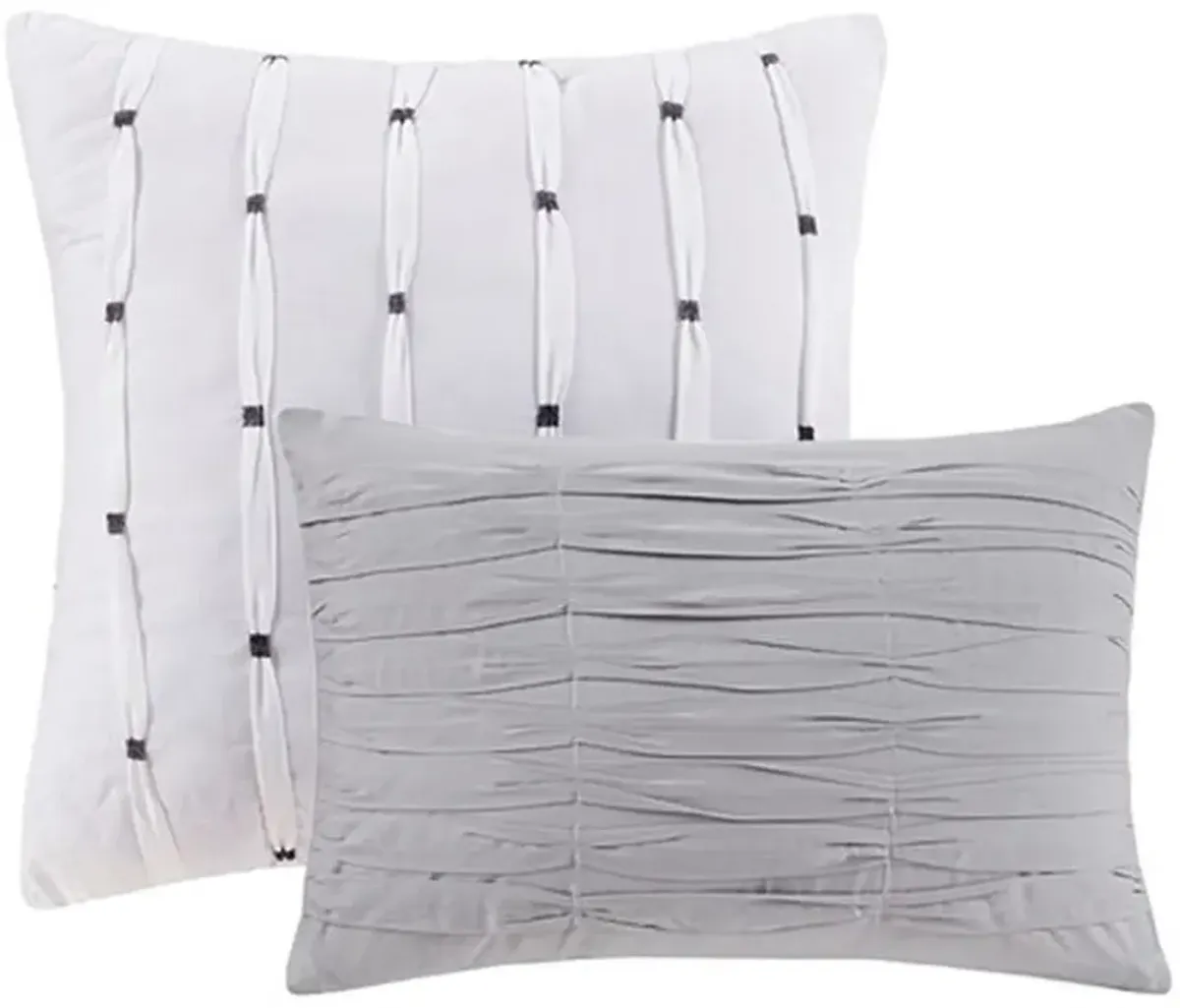 Olliix by Urban Habitat Grey Twin/Twin XL Calum Cotton Jacquard Comforter Set