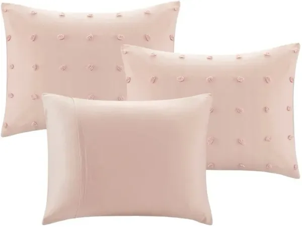 Olliix by Urban Habitat Brooklyn Pink Cotton Jacquard Daybed Set