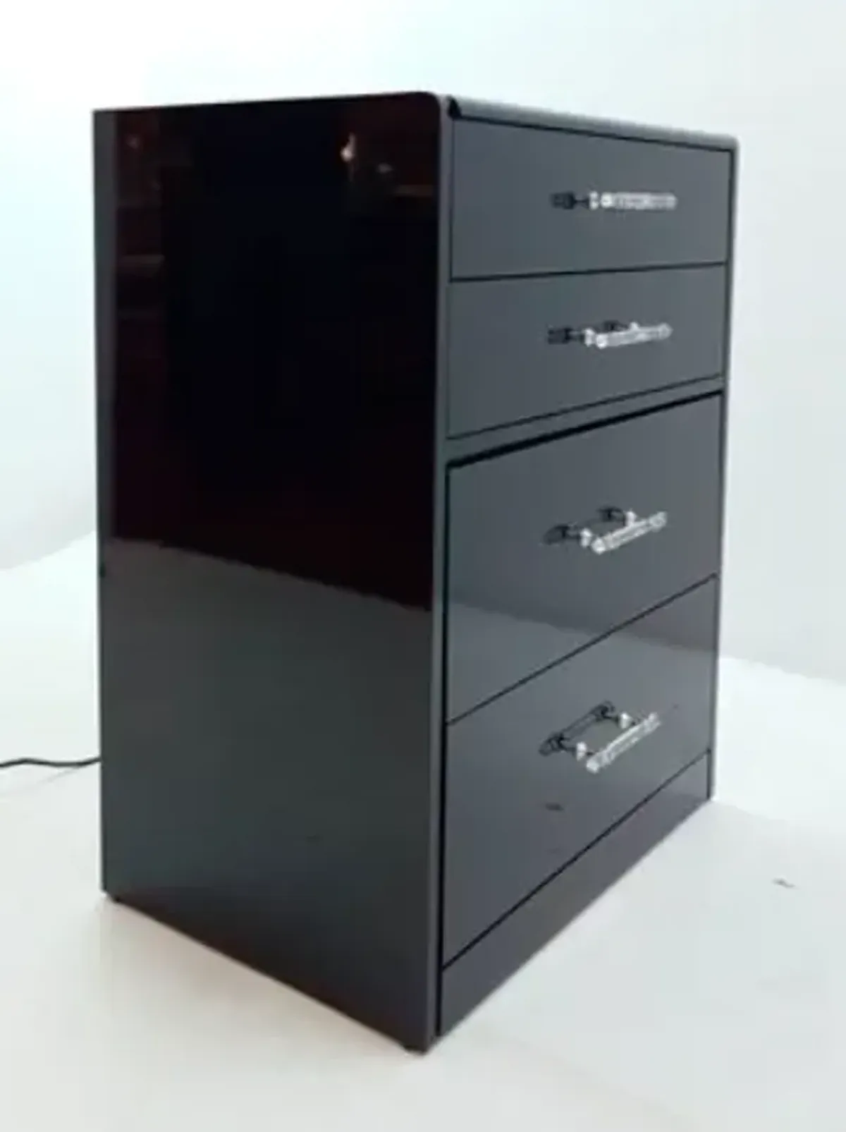 Elements International Irvine Black Vanity Table