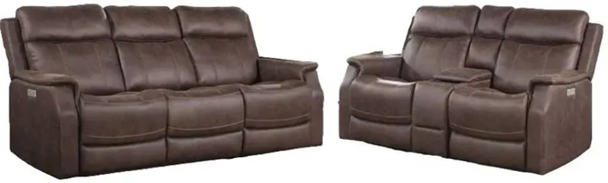 Steve Silver Co. Valencia 2-Piece Walnut Power Reclining Living Room Set