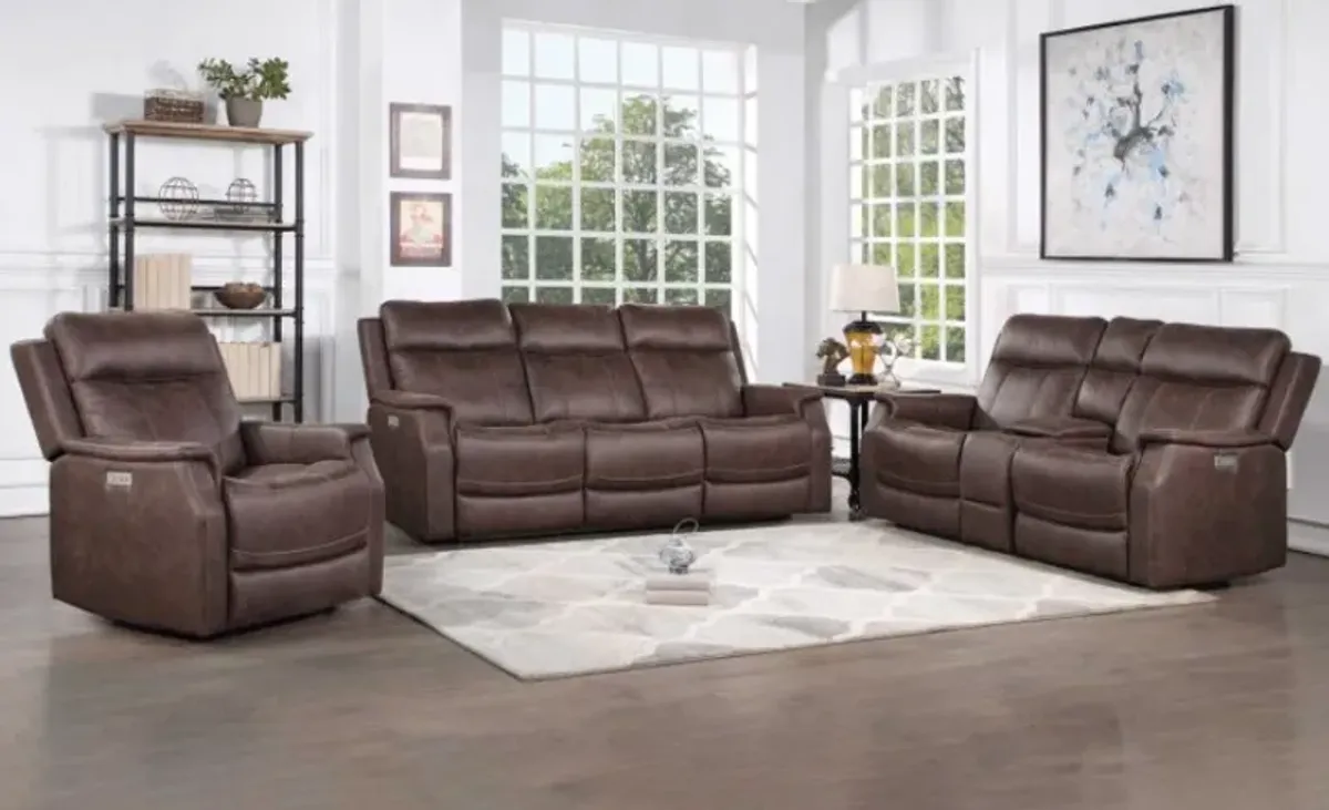 Steve Silver Co. Valencia 3-Piece Walnut Dual-Power Reclining Set