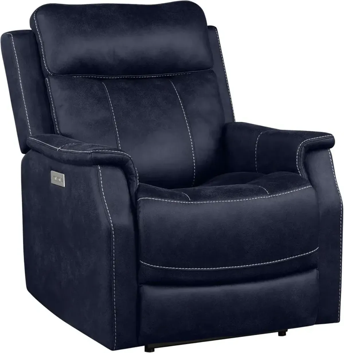 Steve Silver Co. Valencia Ocean Blue Dual Power Recliner