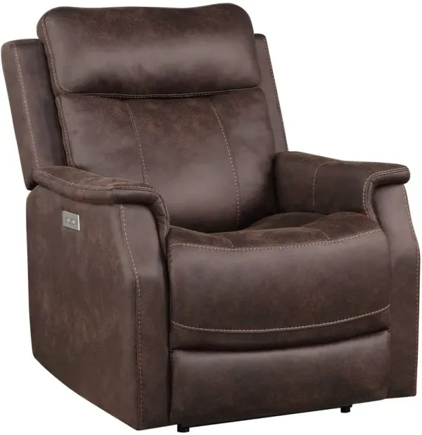 Steve Silver Co. Valencia Walnut Dual Power Recliner