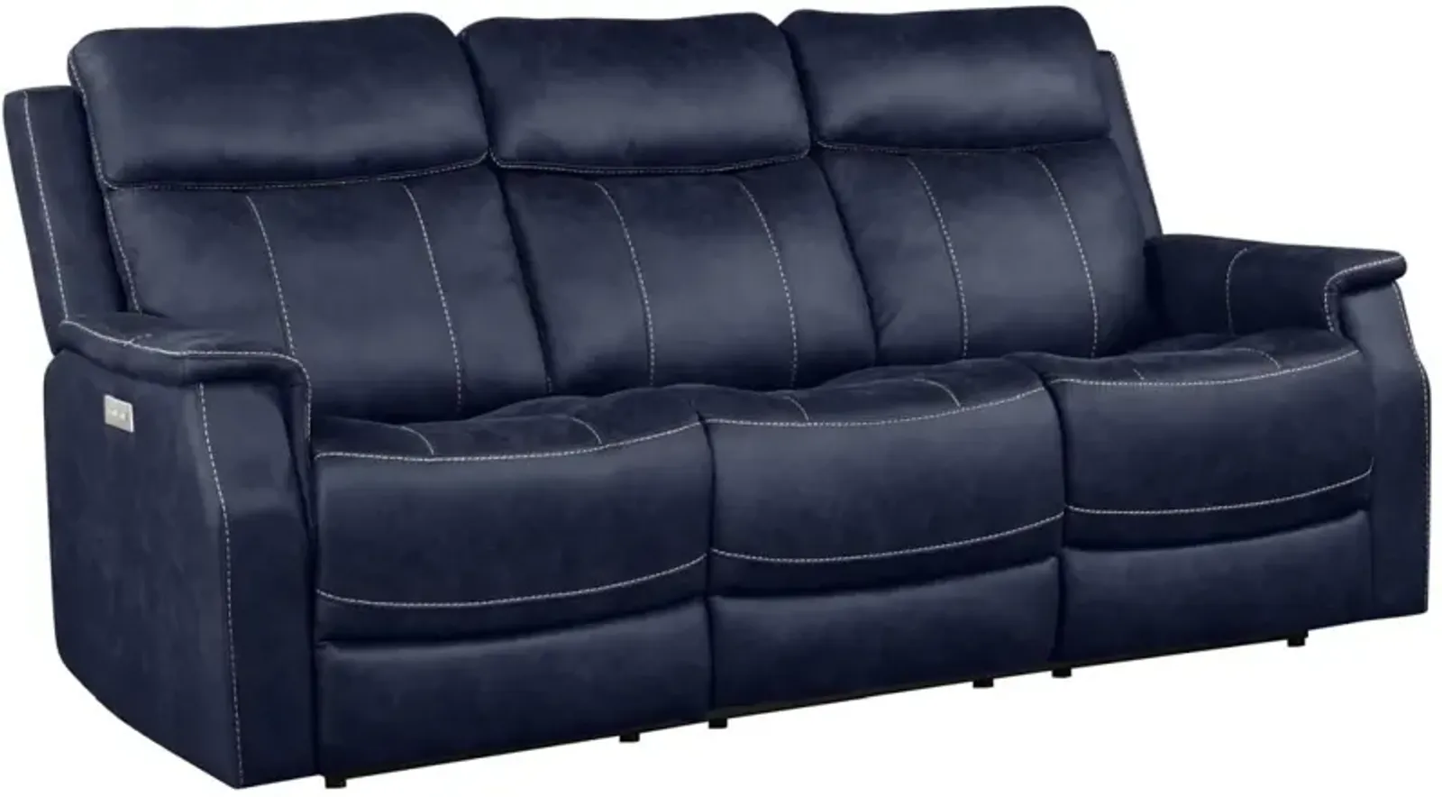 Steve Silver Co. Valencia Ocean Blue Power Reclining Sofa