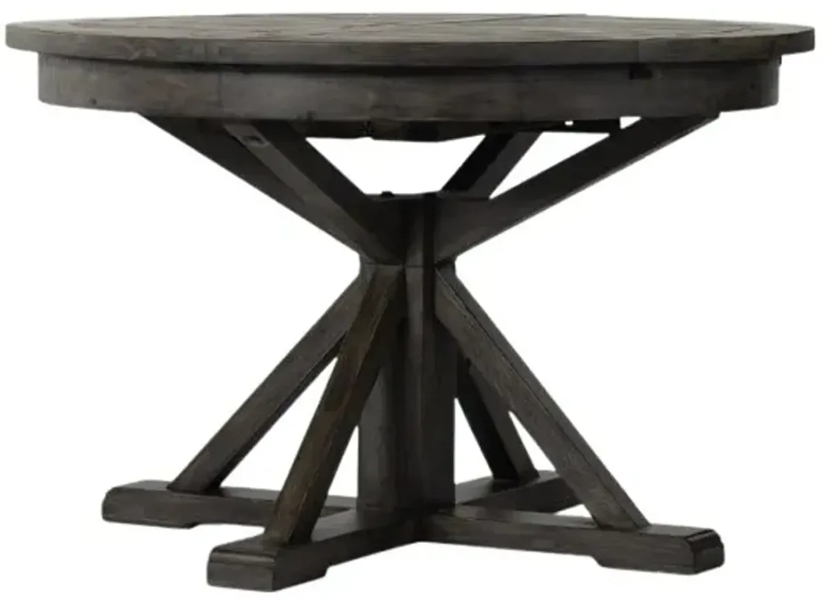 Four Hands Cintra Rustic Black Olive Extension Dining Table 