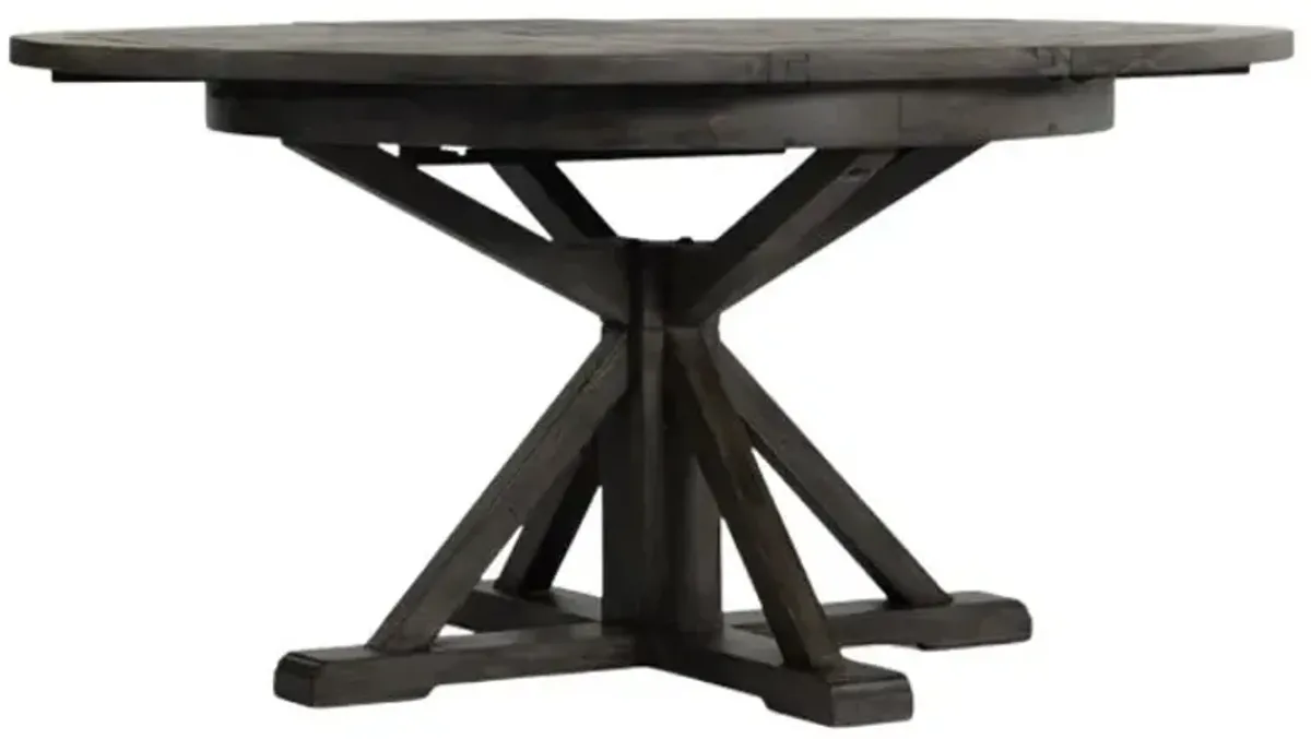 Four Hands Cintra Rustic Black Olive Extension Dining Table 