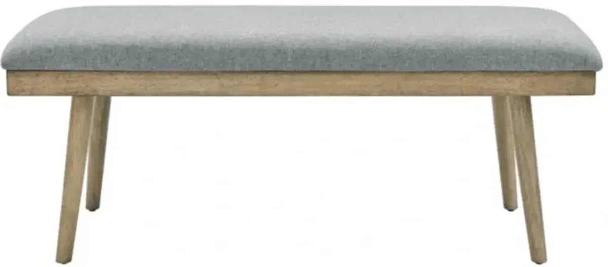 Steve Silver Co. Vida Burnished Blonde/Soft Gray Dining Bench
