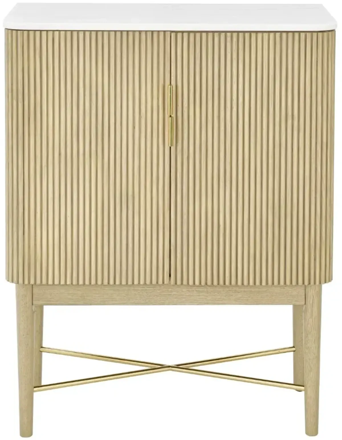 Steve Silver Co. Vida Burnished Blonde Wine Cabinet